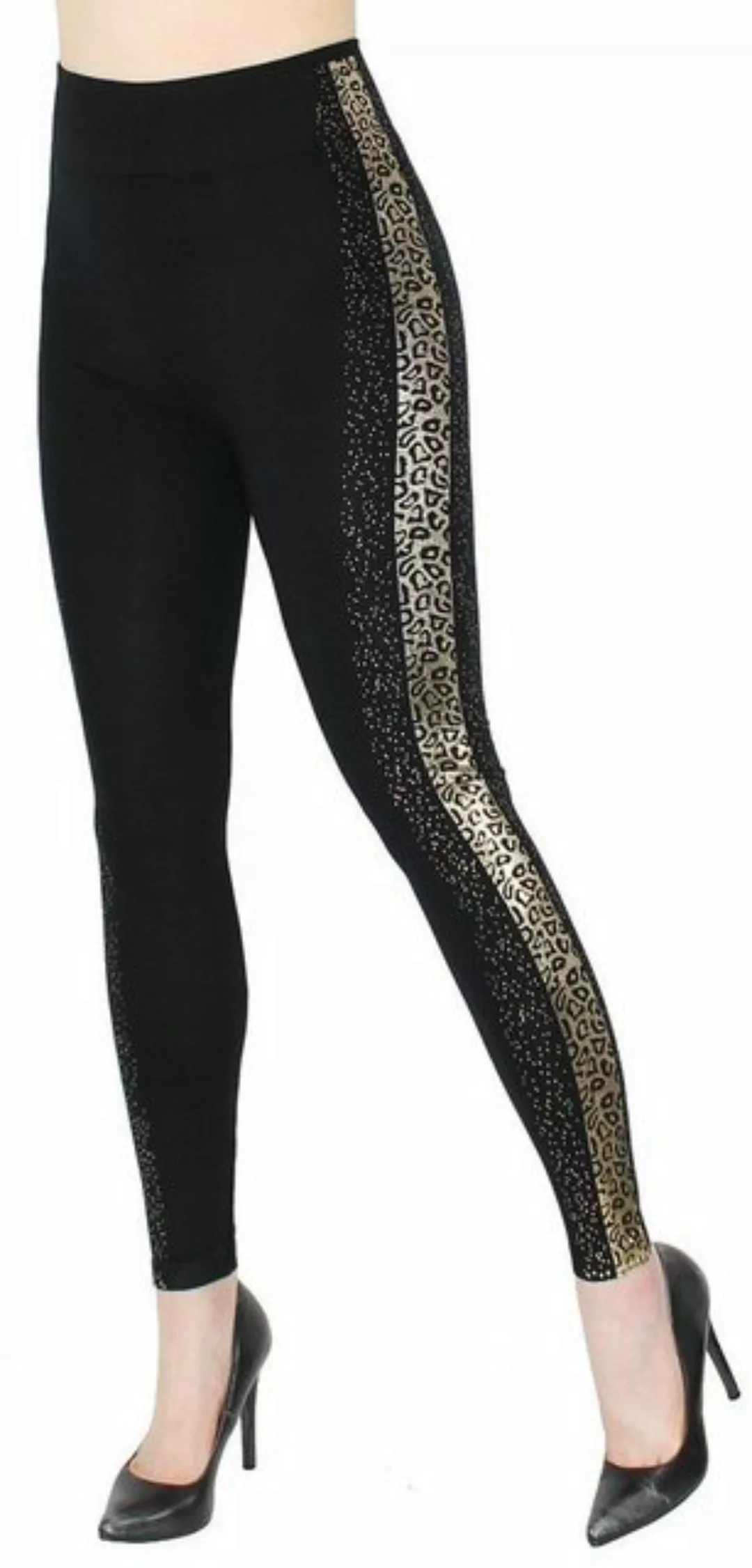 dy_mode Highwaist Leggings Damen Leggings mit Glanz Druck Schmetterling Mus günstig online kaufen