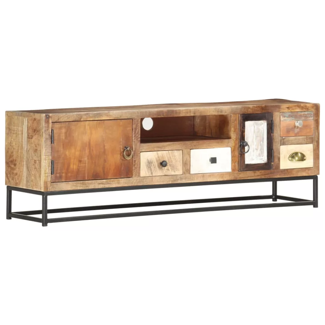 Tv-schrank 120x30x40 Cm Altholz Massiv günstig online kaufen