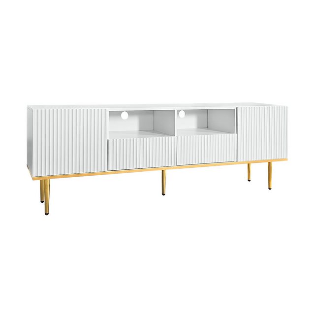 Rutaqian TV-Schrank Fernsehtisch mit Türen, moderne grifflose TV-Board, (1- günstig online kaufen