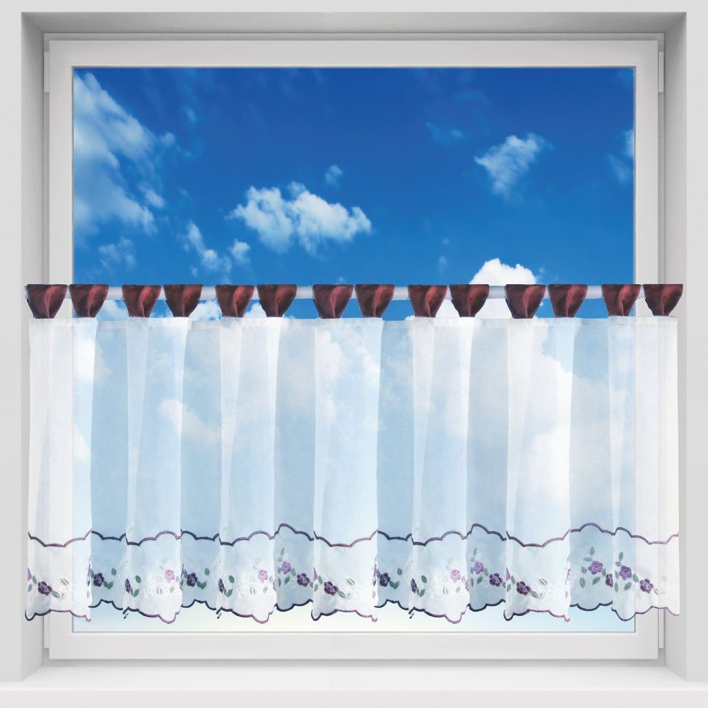 Arsvita Vorhang, Schlaufen, transparent, Voile, Bistrogardine günstig online kaufen