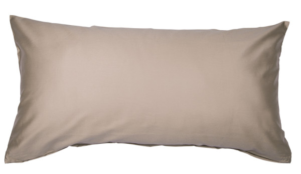 Janine Janine Mako-Satin Bettwäsche Colors 31001 taupe Größe:  60x40 cm günstig online kaufen