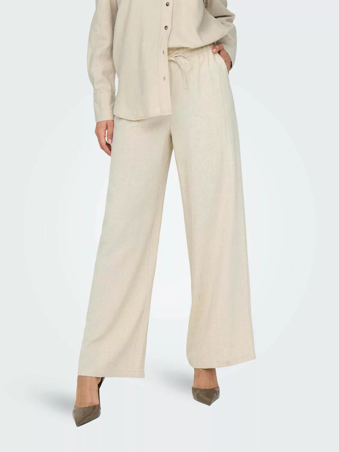 JDY Culotte JDYSAY LINEN HW WIDE PANT WVN NOOS günstig online kaufen