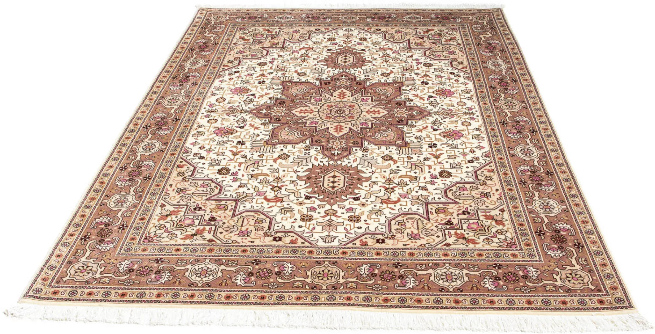 morgenland Wollteppich »Täbriz - 60 Raj Medaillon 206 x 151 cm«, rechteckig günstig online kaufen