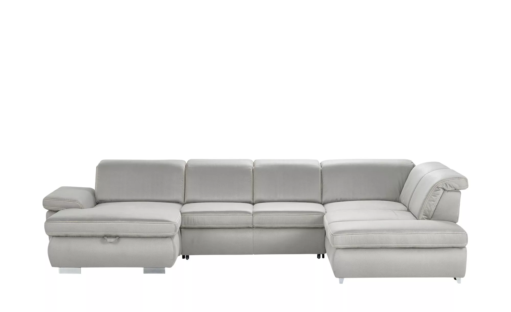 Wohnlandschaft - grau - 85 cm - Polstermöbel > Sofas > Wohnlandschaften - M günstig online kaufen