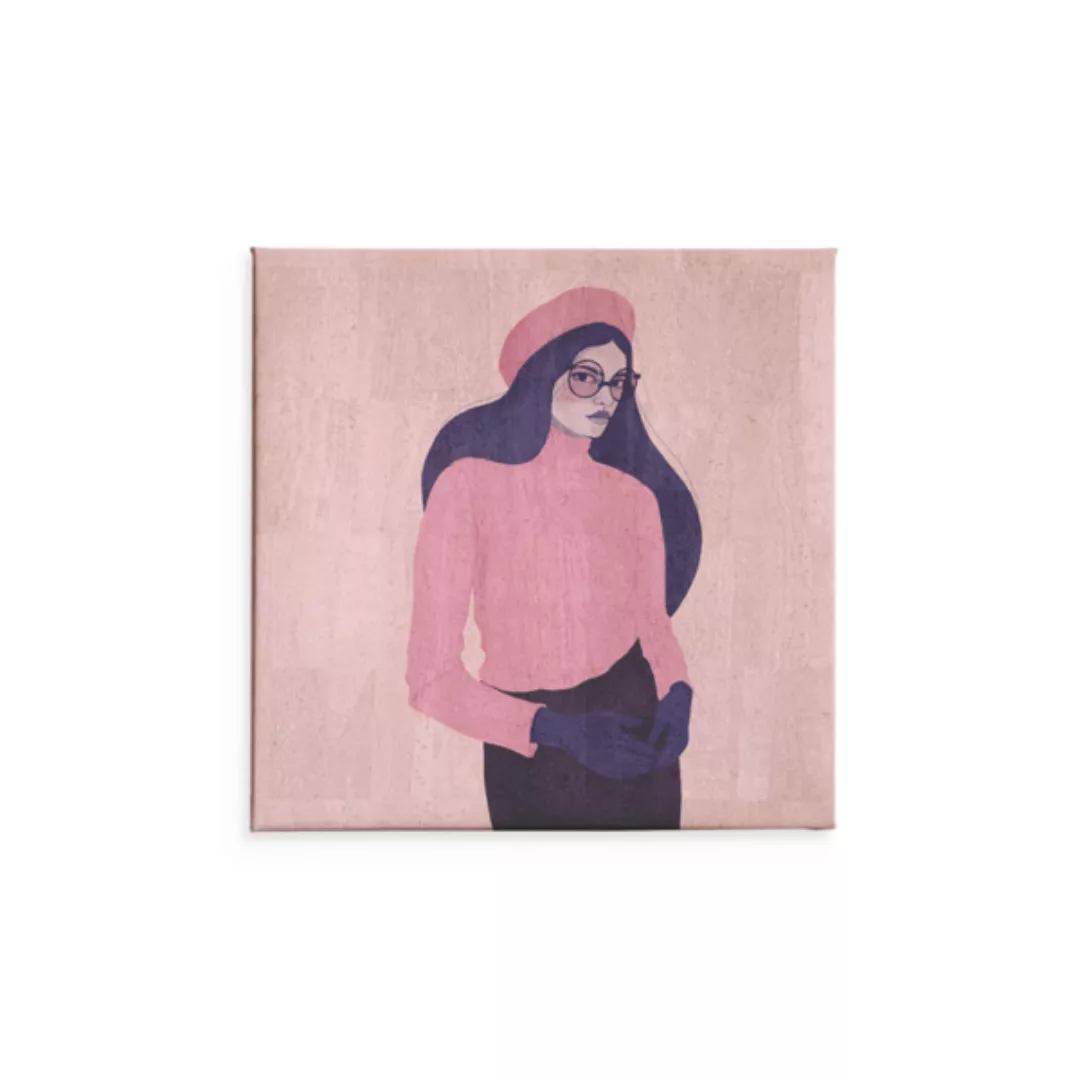 Kunstdruck Wanddekoration Wandbilder Aus Kork "Turtleneck Girl" günstig online kaufen