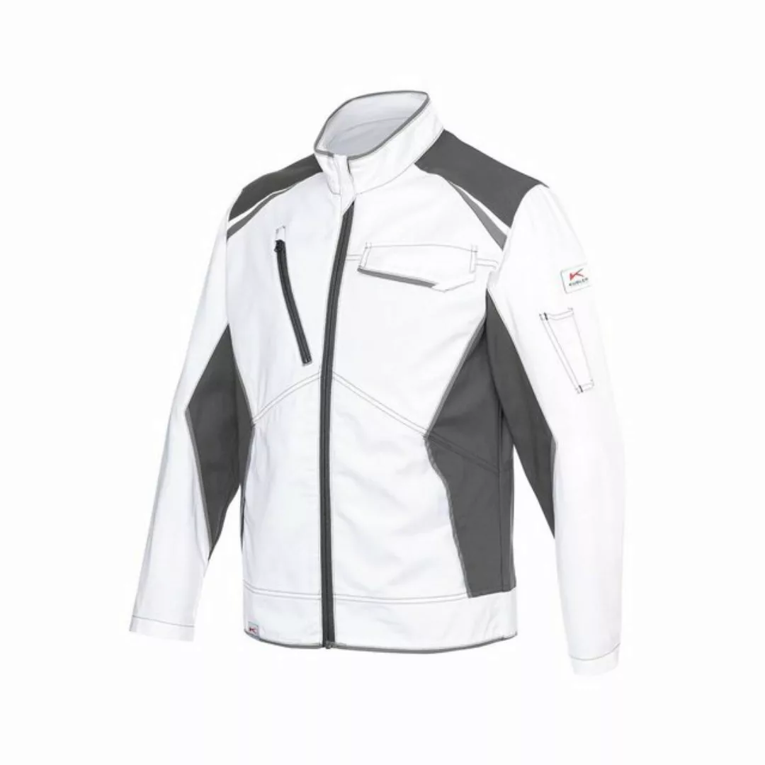 Kübler Pilotenjacke Kübler Iconiq cotton Jacke weiß/anthrazit günstig online kaufen