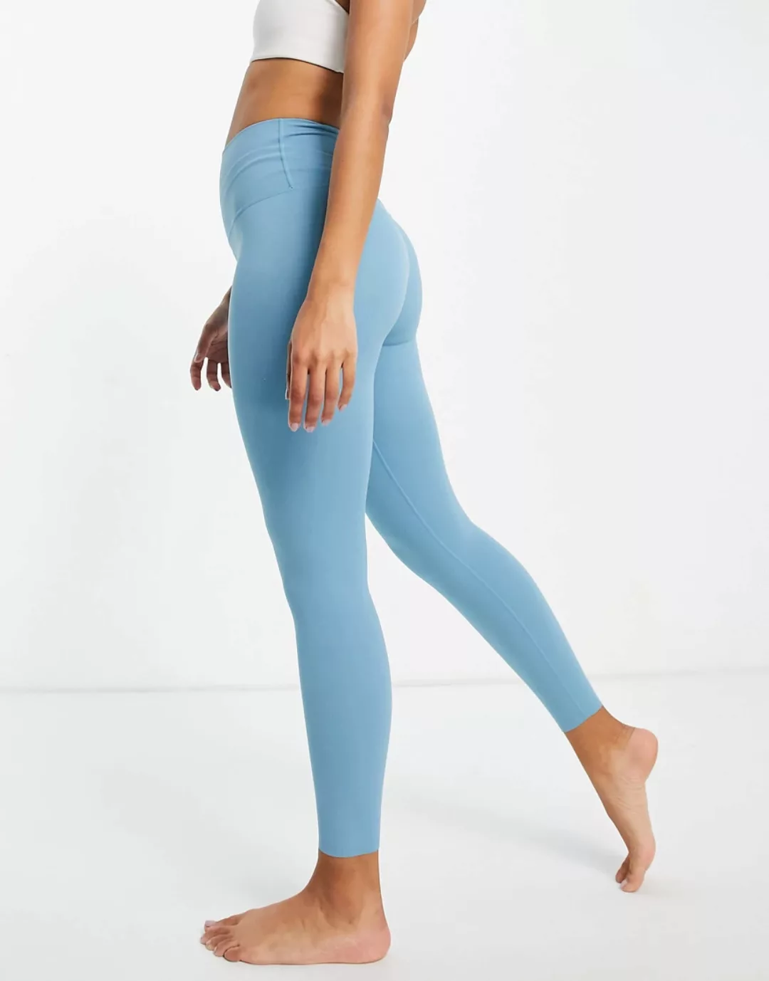 Nike Yoga – Luxe – 7/8-Leggings in Blau günstig online kaufen