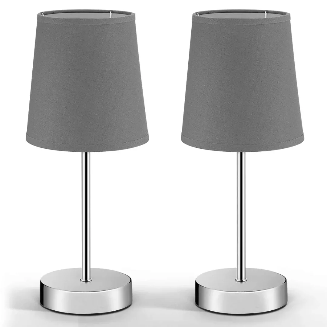 Tischlampe Lumière 2er-Set Grau günstig online kaufen