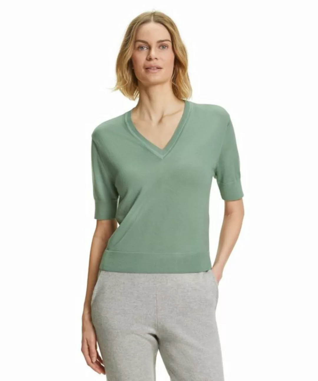 FALKE Strickpullover mit feinem Transparenz-Detail günstig online kaufen