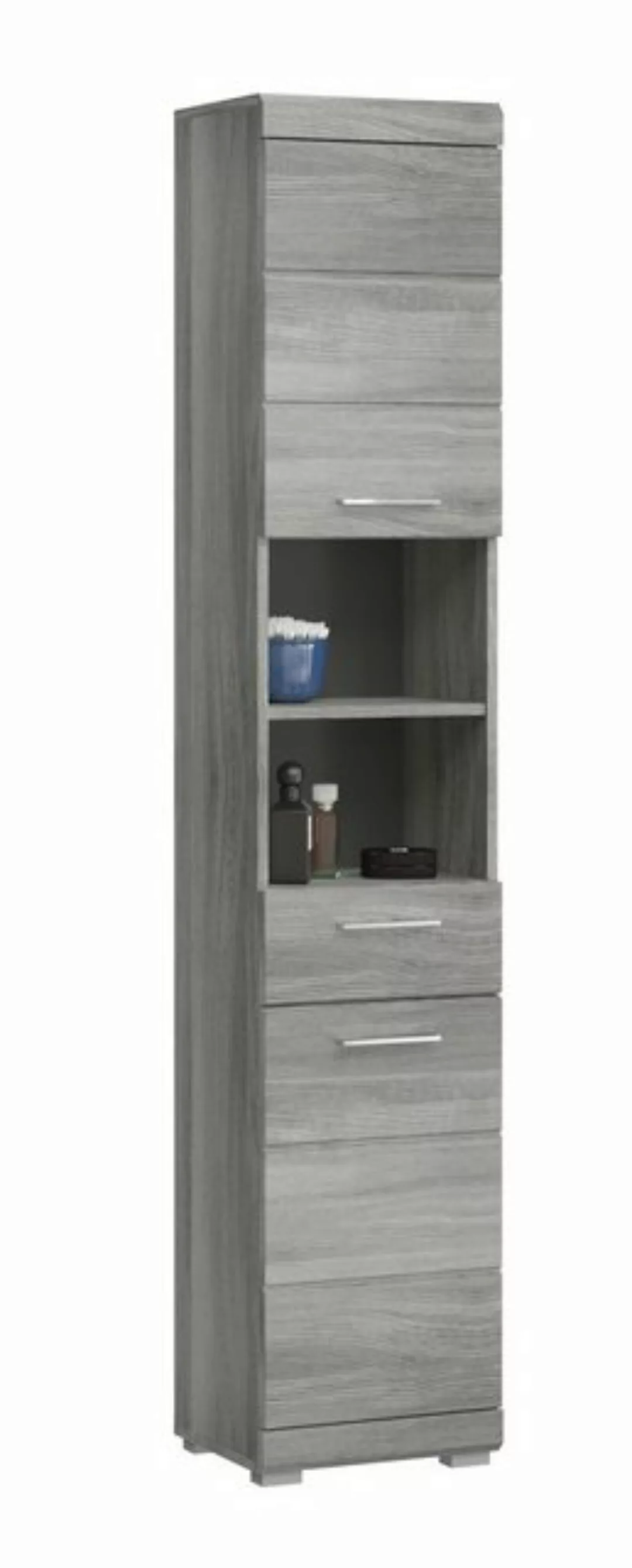 freiraum Hochschrank Soul in Rauchsilber - 37x191x31cm (BxHxT) günstig online kaufen