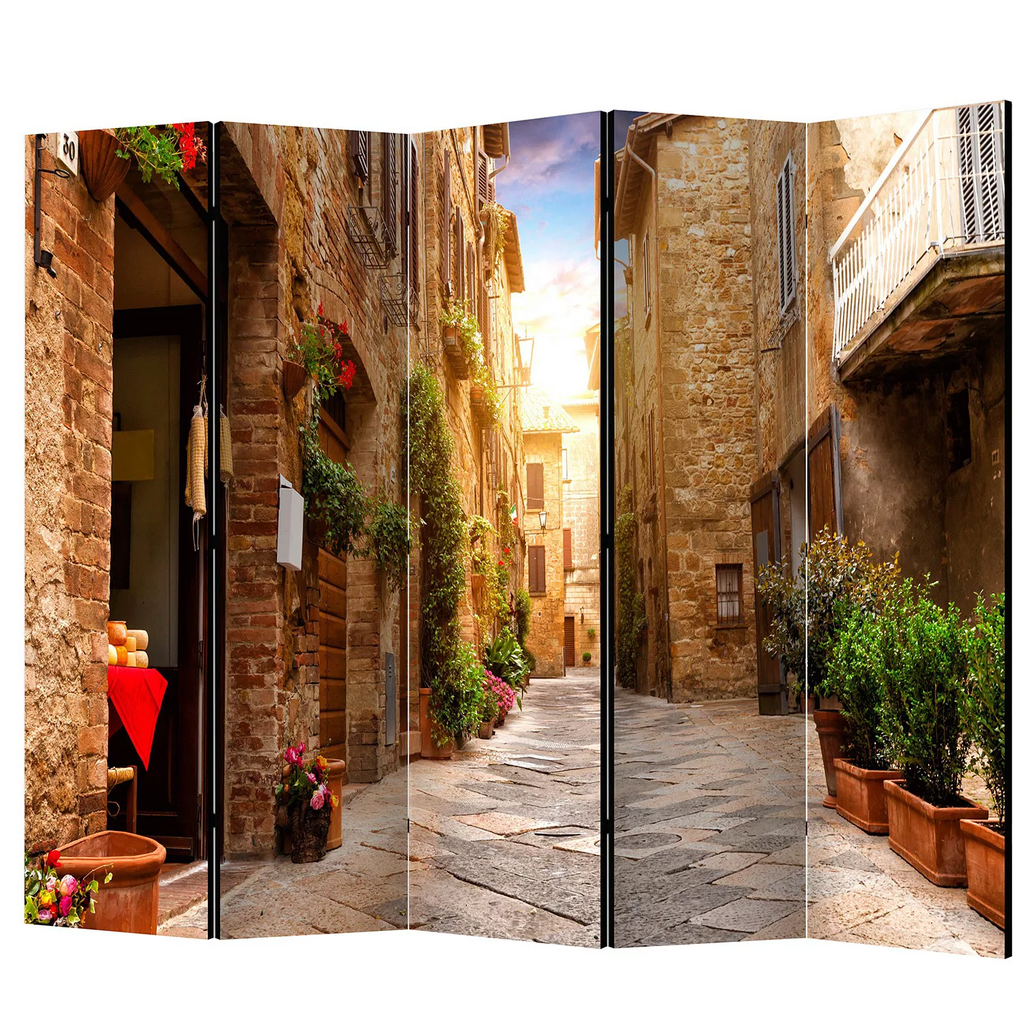 home24 Paravent Colourful Street in Tuscany günstig online kaufen