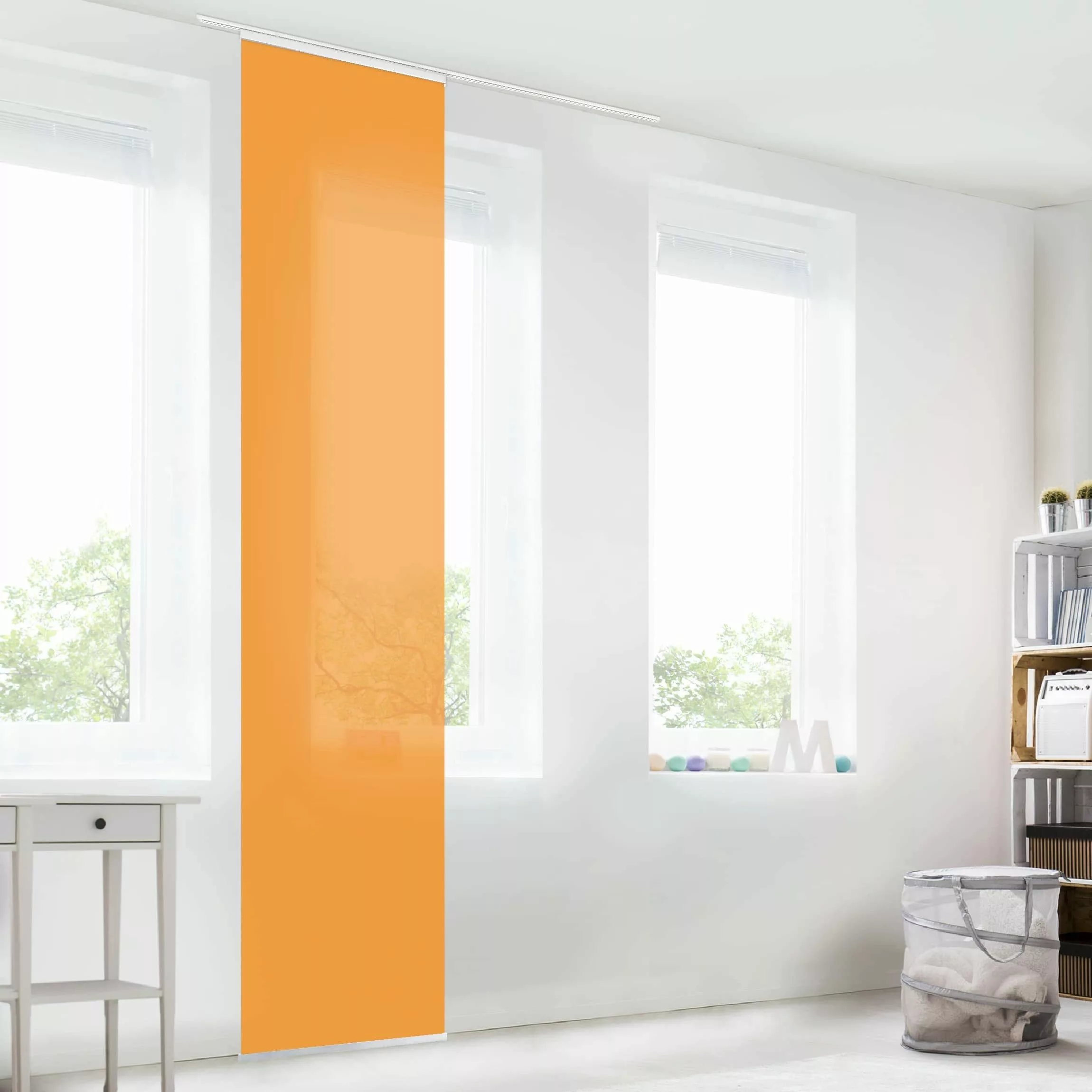 Bilderdepot24 Schiebegardine modern Flächenvorhang blickdicht Mango, günstig online kaufen