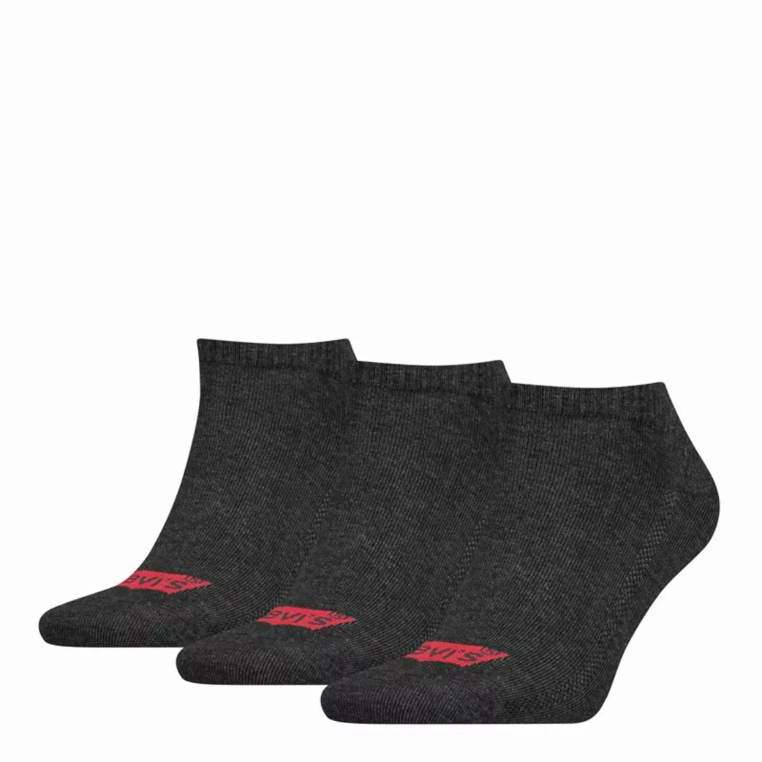 Levi´s ® Batwing Logo Low Socken 3 Paare EU 43-46 Anthracite Melange / Blac günstig online kaufen