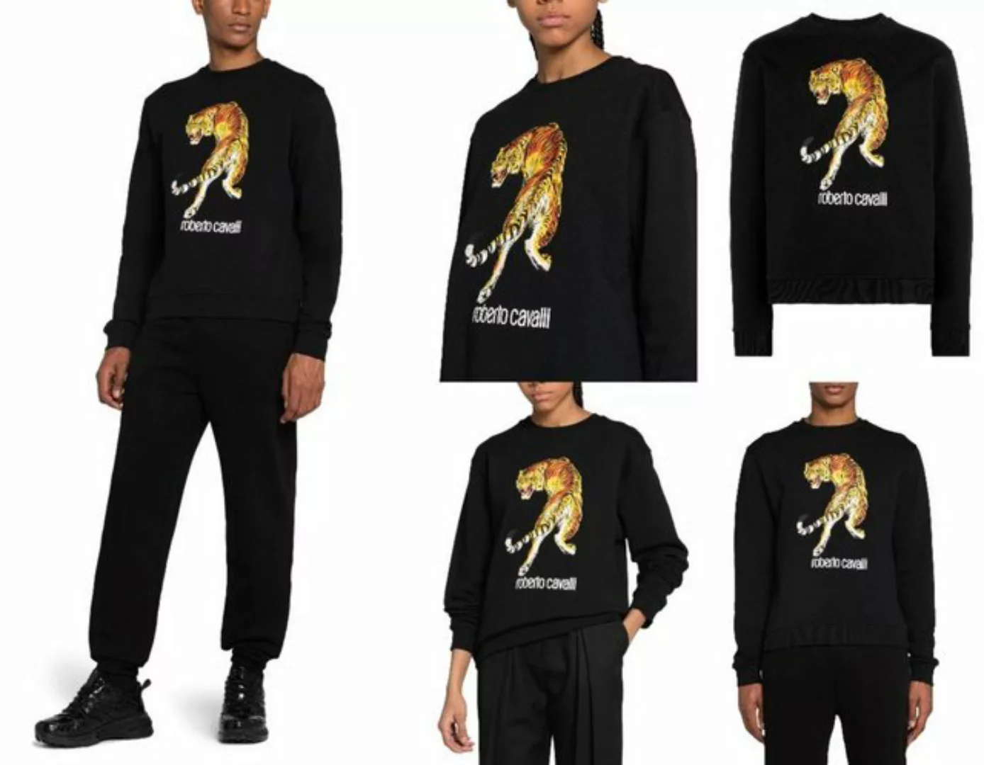 roberto cavalli Sweatshirt ROBERTO CAVALLI RC TIGER LOGO UNISEX SWEATER SWE günstig online kaufen