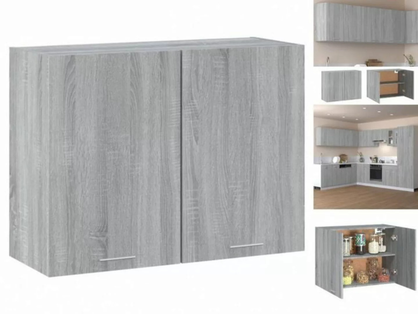 vidaXL Unterschrank Hängeschrank Grau Sonoma 80x31x60 cm Holzwerkstoff günstig online kaufen