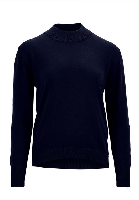 MELA Strickpullover Damen Feinstrick-Pullover SADA Rippbündchen günstig online kaufen