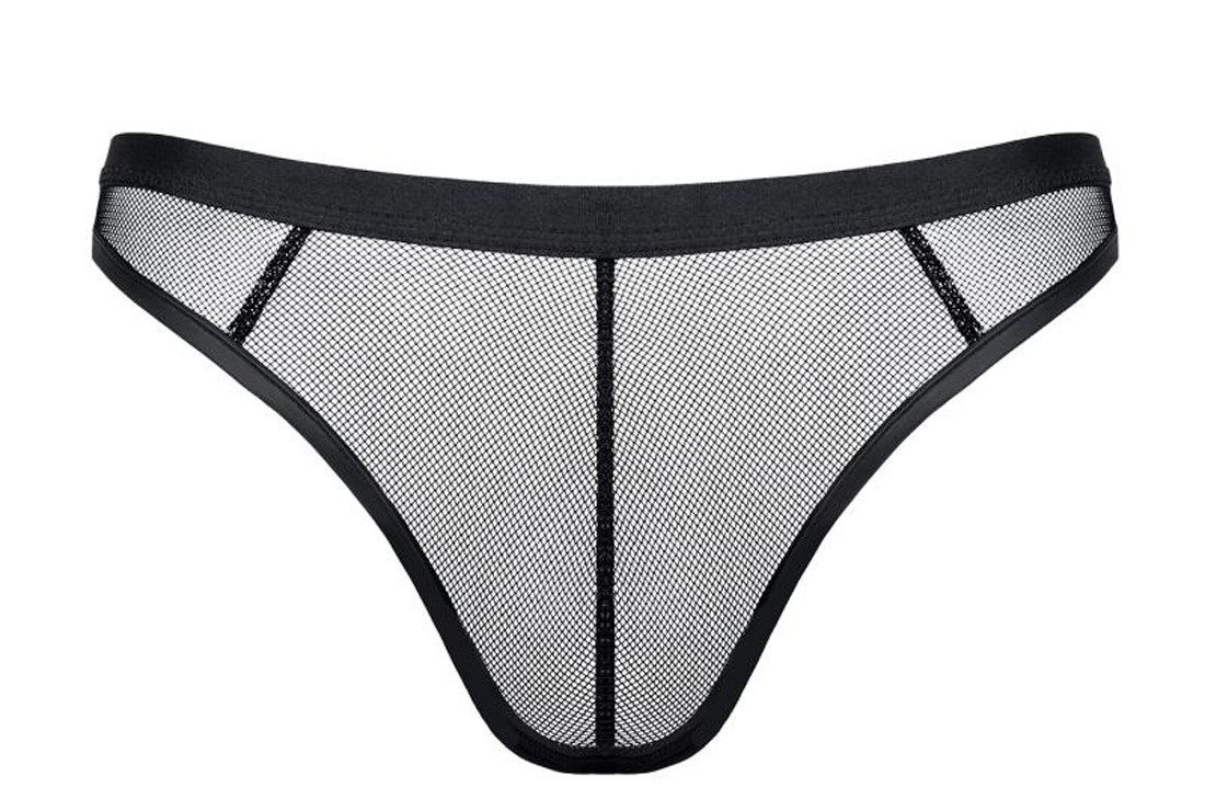 Regnes Fetish Planet String Schwarzer wetlook günstig online kaufen