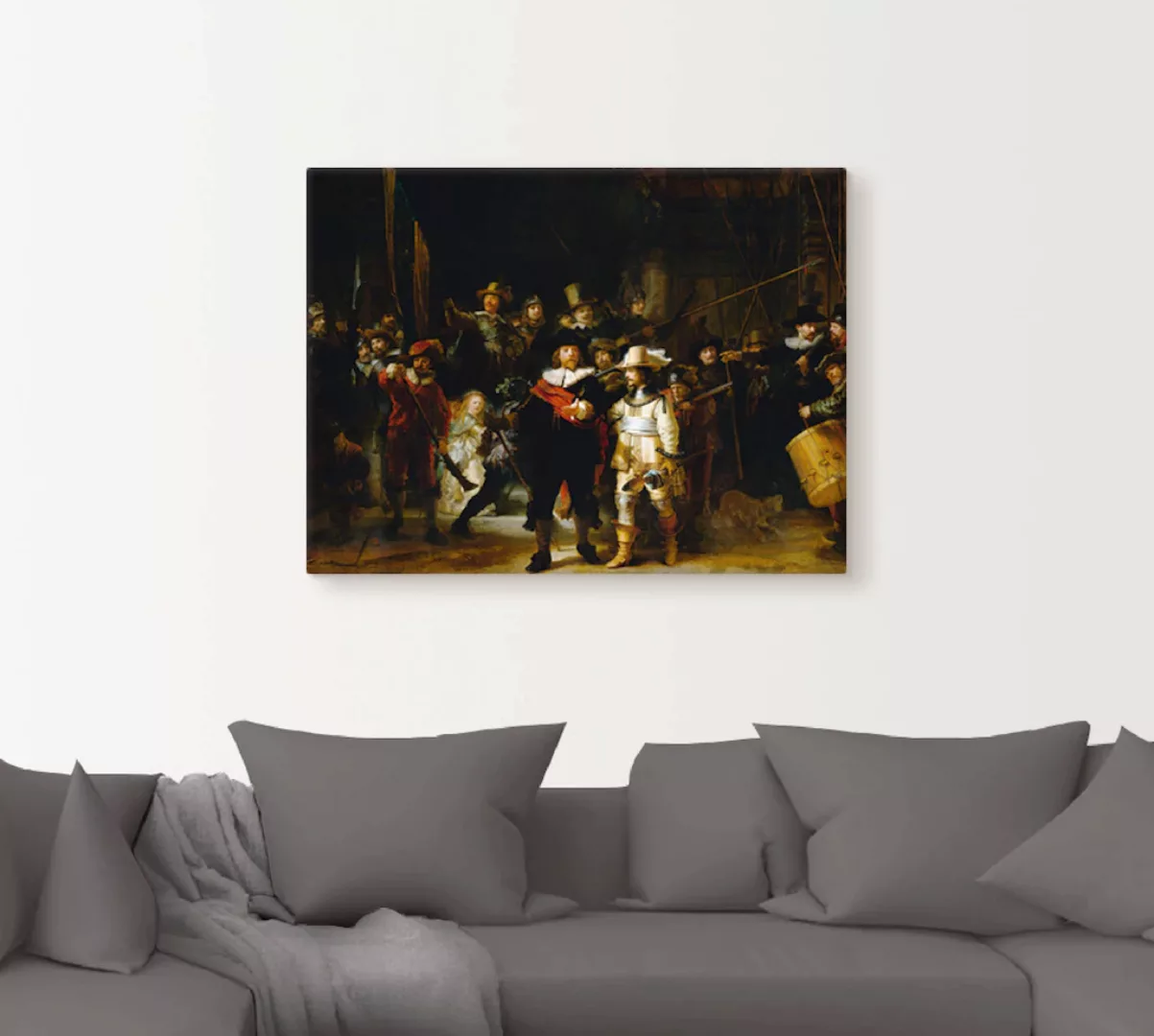 Artland Wandbild »Die Nachtwache. 1642«, Porträts, (1 St.), als Leinwandbil günstig online kaufen