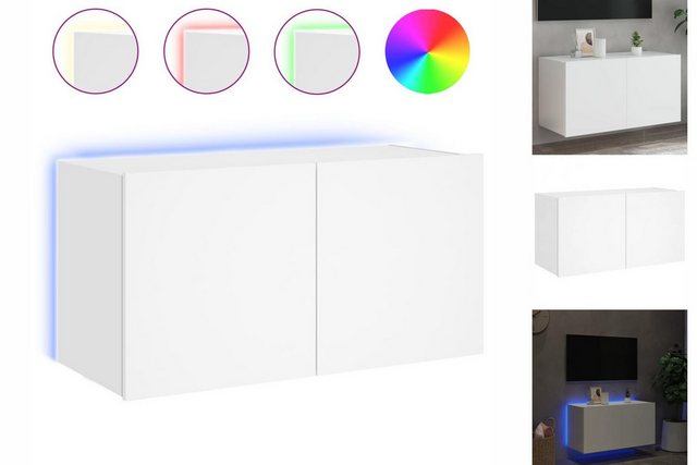 vidaXL TV-Schrank TV Schrank Hängeschrank Wandschrank Lowboard mit LED Leuc günstig online kaufen