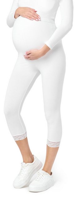 Be Mammy Umstandsleggings 3/4 Capri Umstandhose BE20-161 (1-tlg) aus Viskos günstig online kaufen