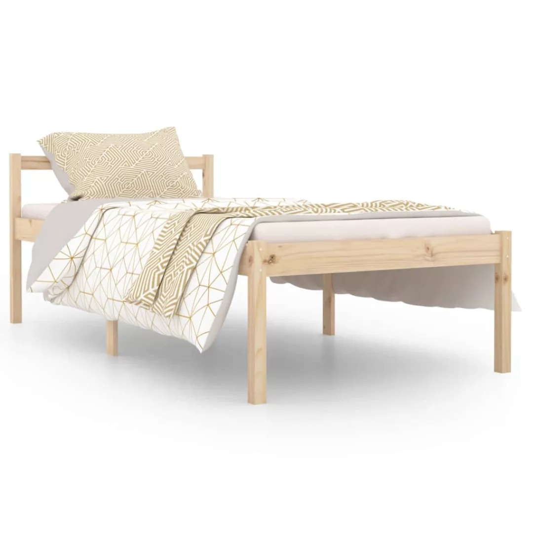 vidaXL Bett Seniorenbett 90x190 cm Massivholz Kiefer günstig online kaufen