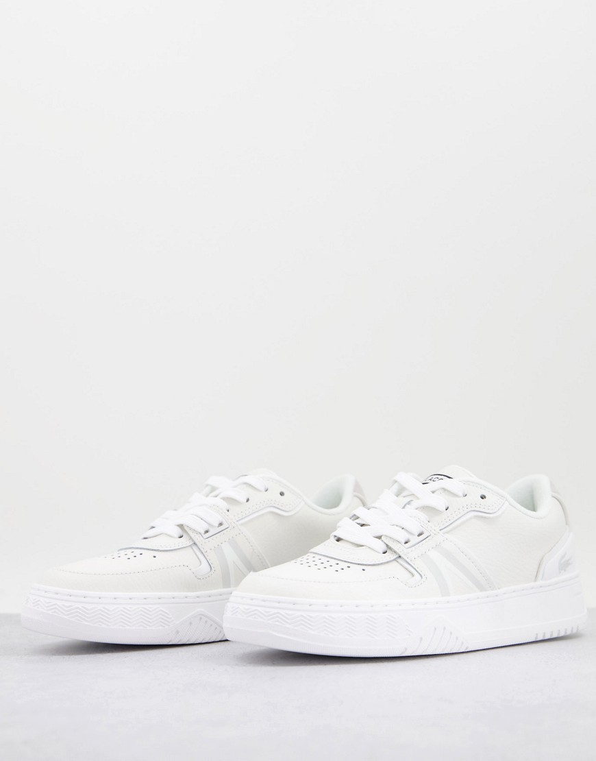 Lacoste – L001 0321 – Sneaker zum Schnüren im Vintage-Design in Weiß günstig online kaufen