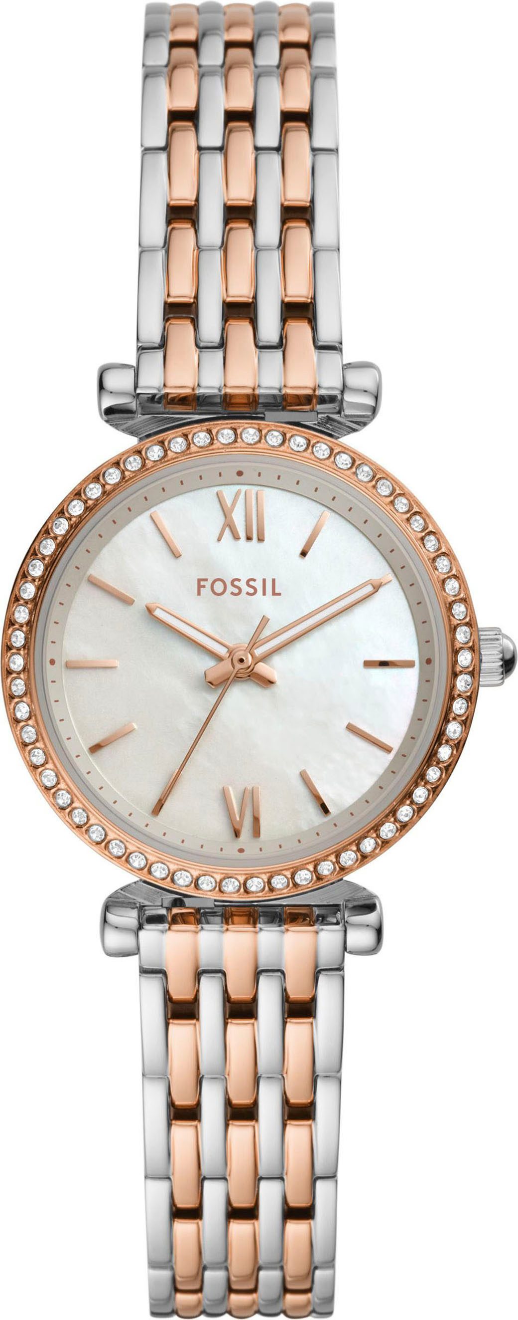 Fossil Quarzuhr Fossil Damen-Uhren Analog Quarz günstig online kaufen
