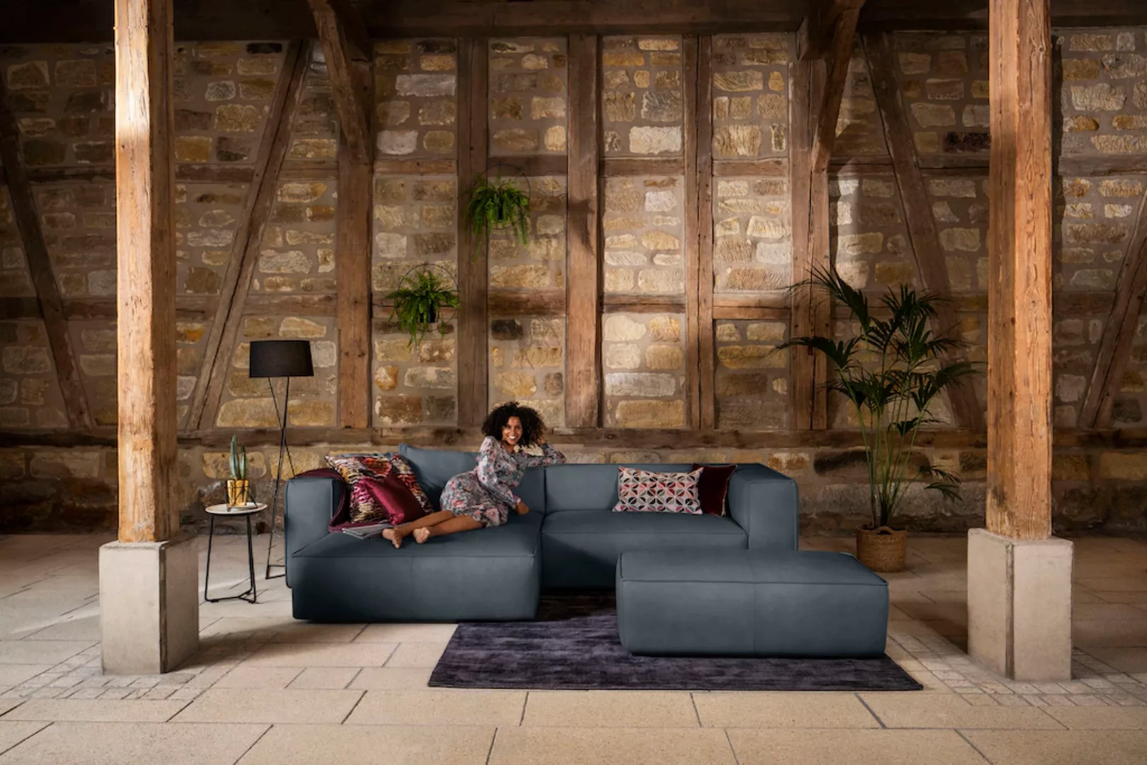 W.SCHILLIG Ecksofa "around-the-block", (Spar-Set), inklusive Hocker, mit el günstig online kaufen