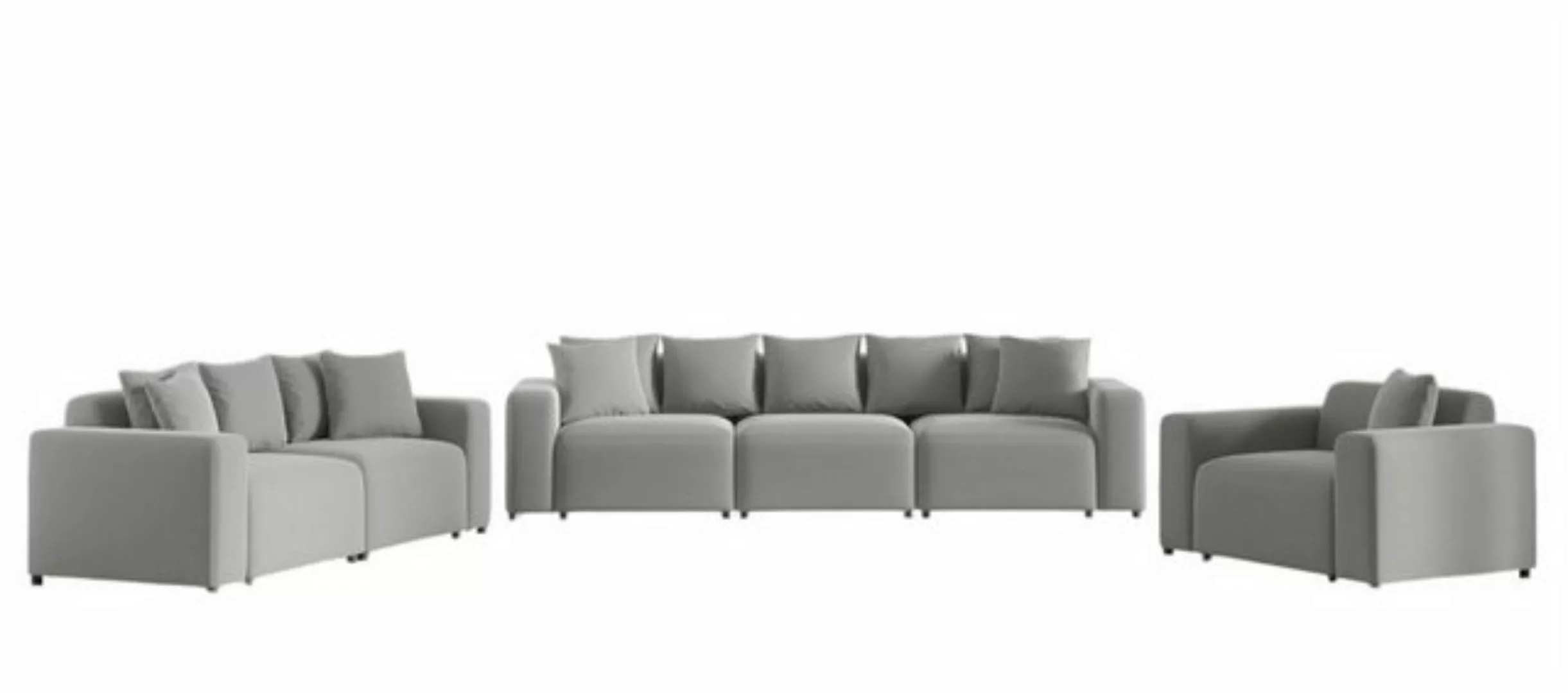 Fun Möbel Polstergarnitur Designersofa MEGAN 3-2-1 Sofagarnitur in Stoff Sa günstig online kaufen