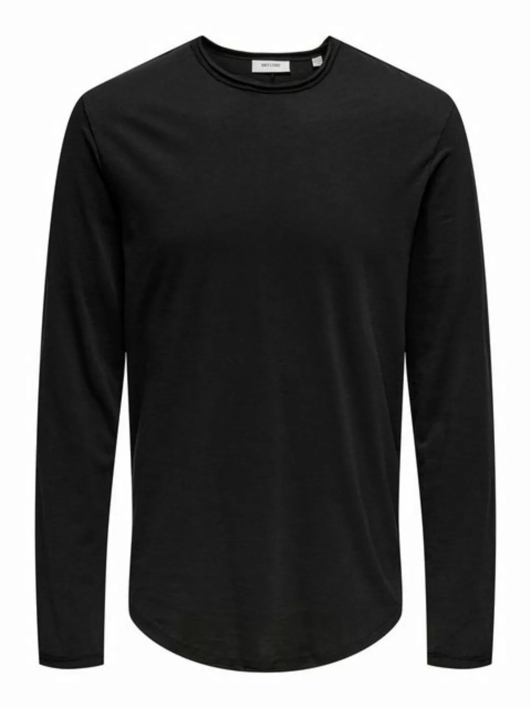 ONLY & SONS Longsleeve Langarm-Shirt Lang Rundhals Weiches Jersey 8307 in S günstig online kaufen