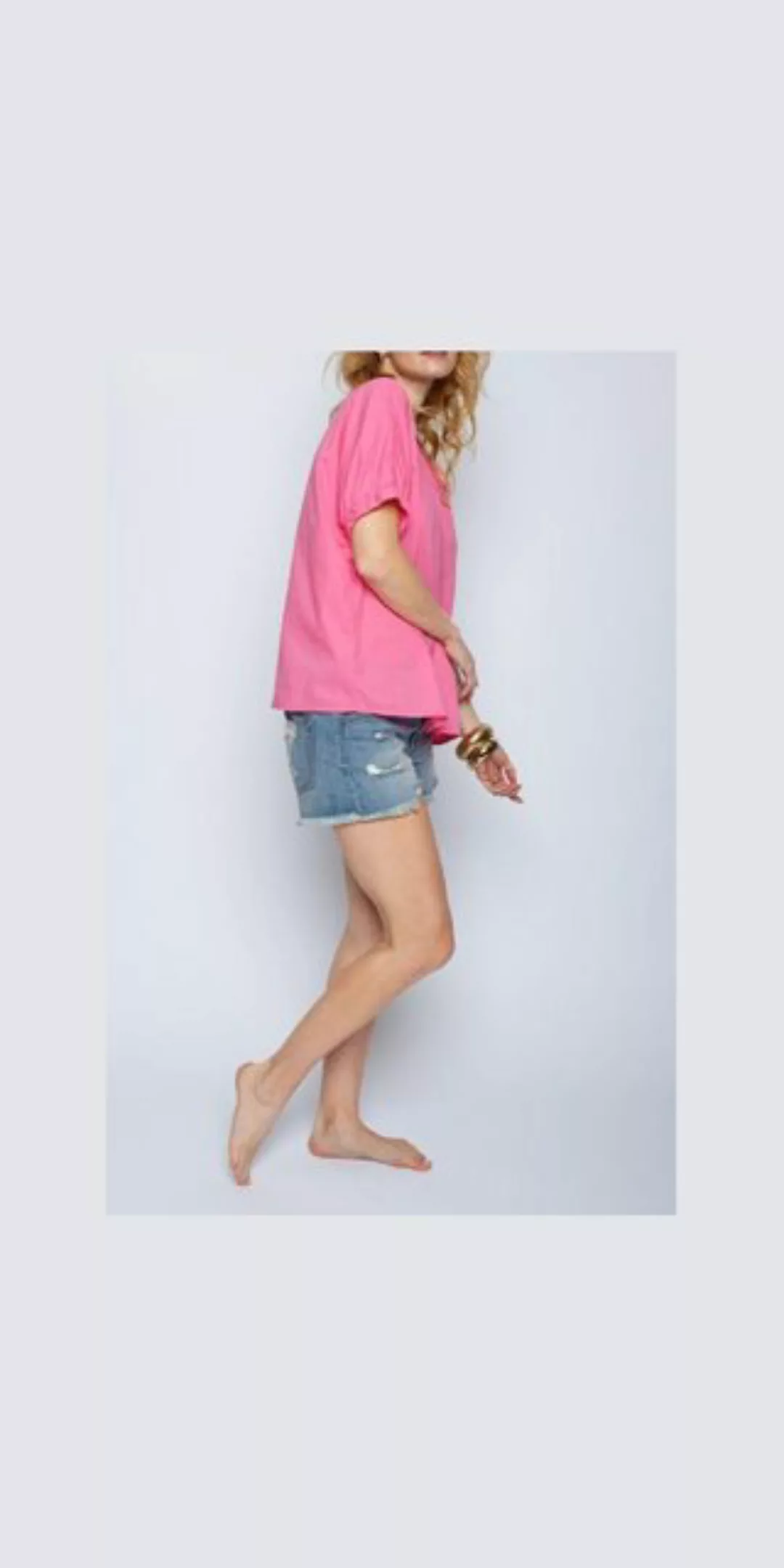 Emily Van Den Bergh Hemdbluse Bluse EMILY VAN DEN BERGH pink günstig online kaufen