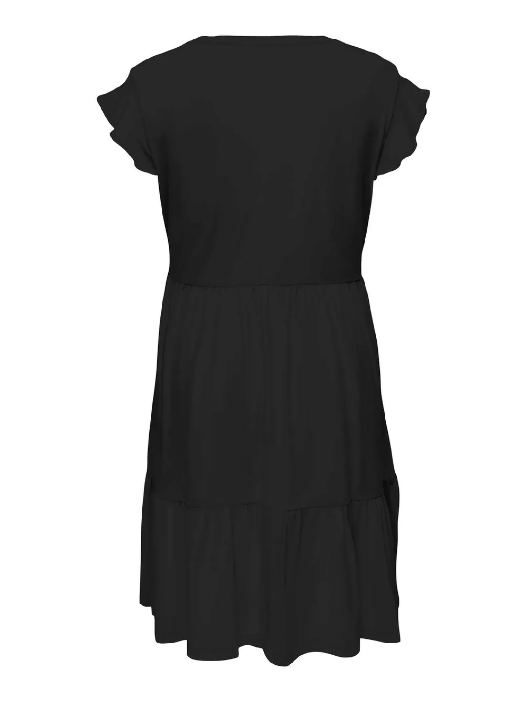 ONLY CARMAKOMA Jerseykleid "CARMAY LIFE CAP SL FRILL DRESS JRS NOOS", mit V günstig online kaufen