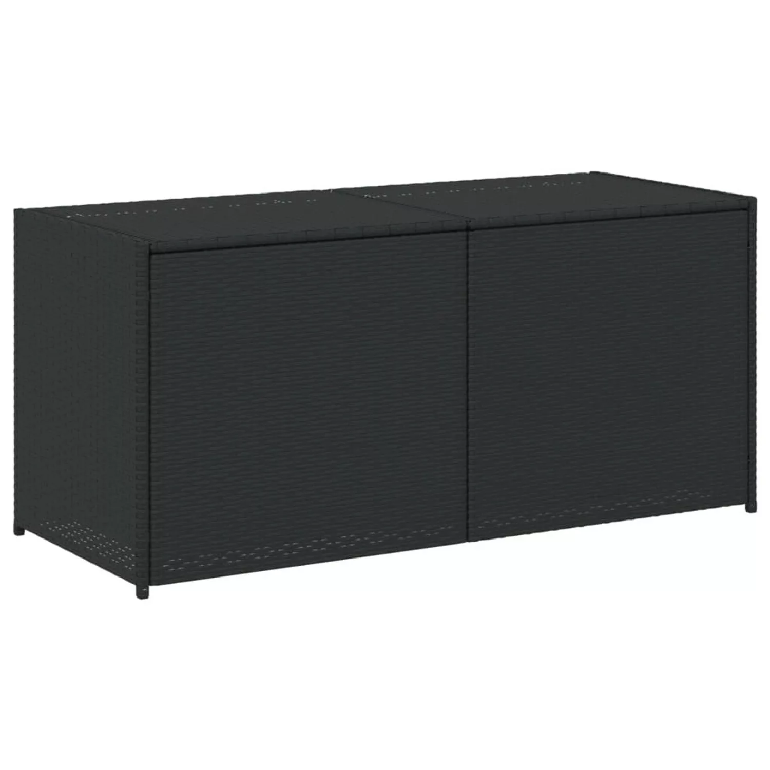 vidaXL Gartentruhe Schwarz 283L Poly Rattan günstig online kaufen