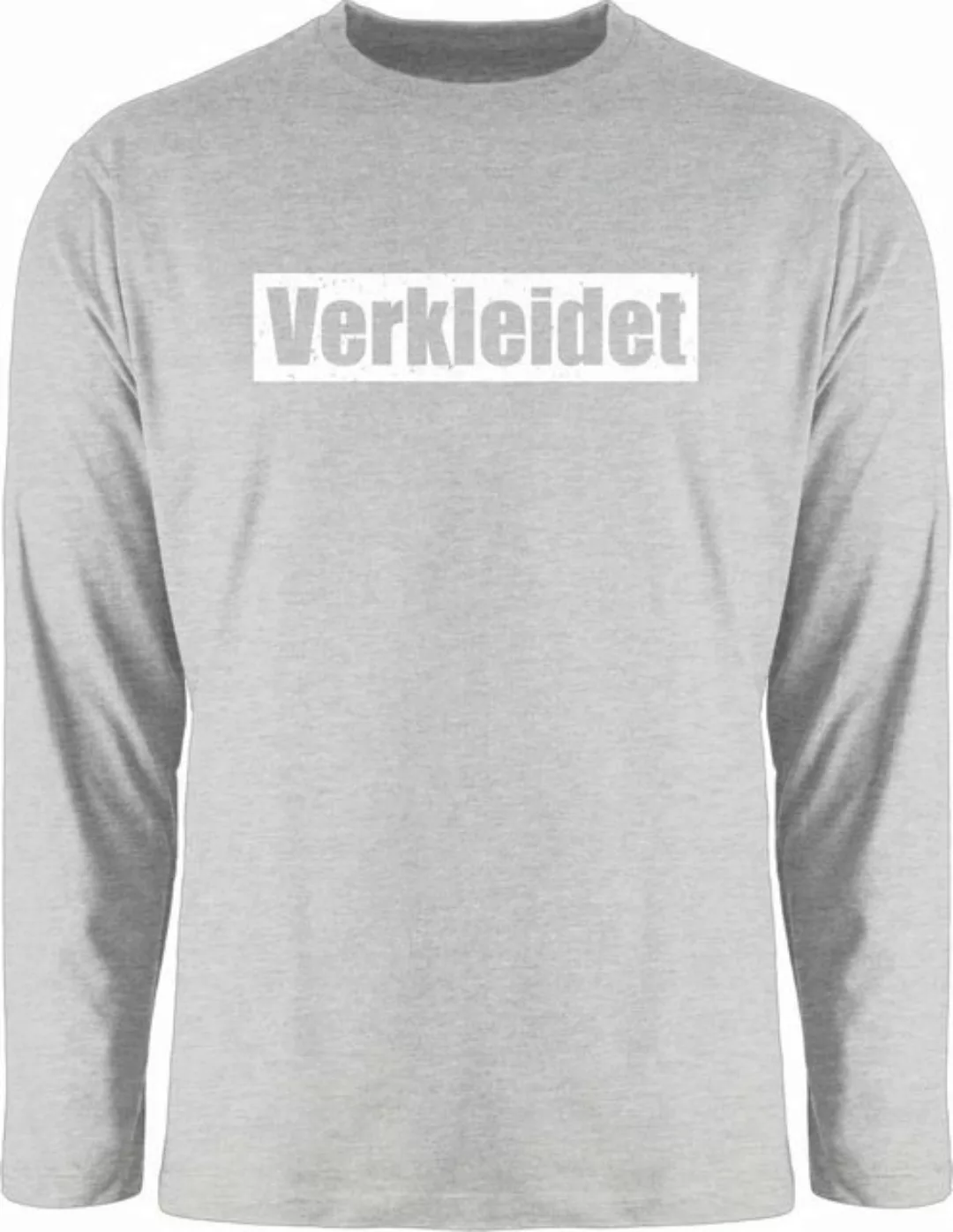 Shirtracer Rundhalsshirt Verkleidet Schriftzug - weiß Karneval & Fasching günstig online kaufen