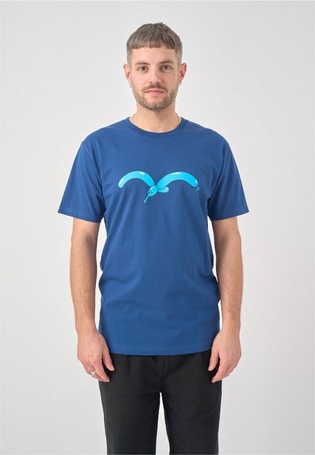 Cleptomanicx T-Shirt Möwe Balloon mit lockerem Schnitt günstig online kaufen