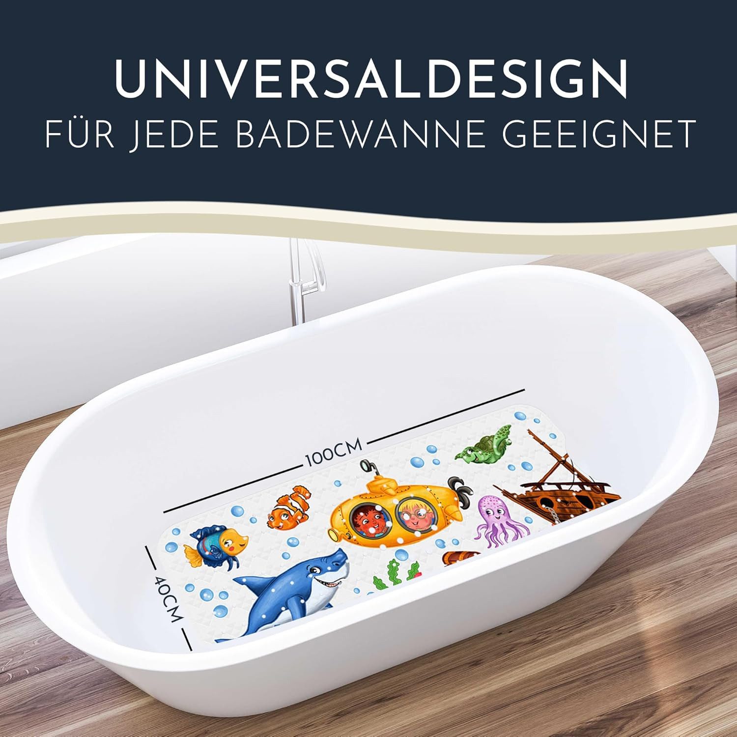 Homerella Badematte rutschfest Kinder - 100% günstig online kaufen