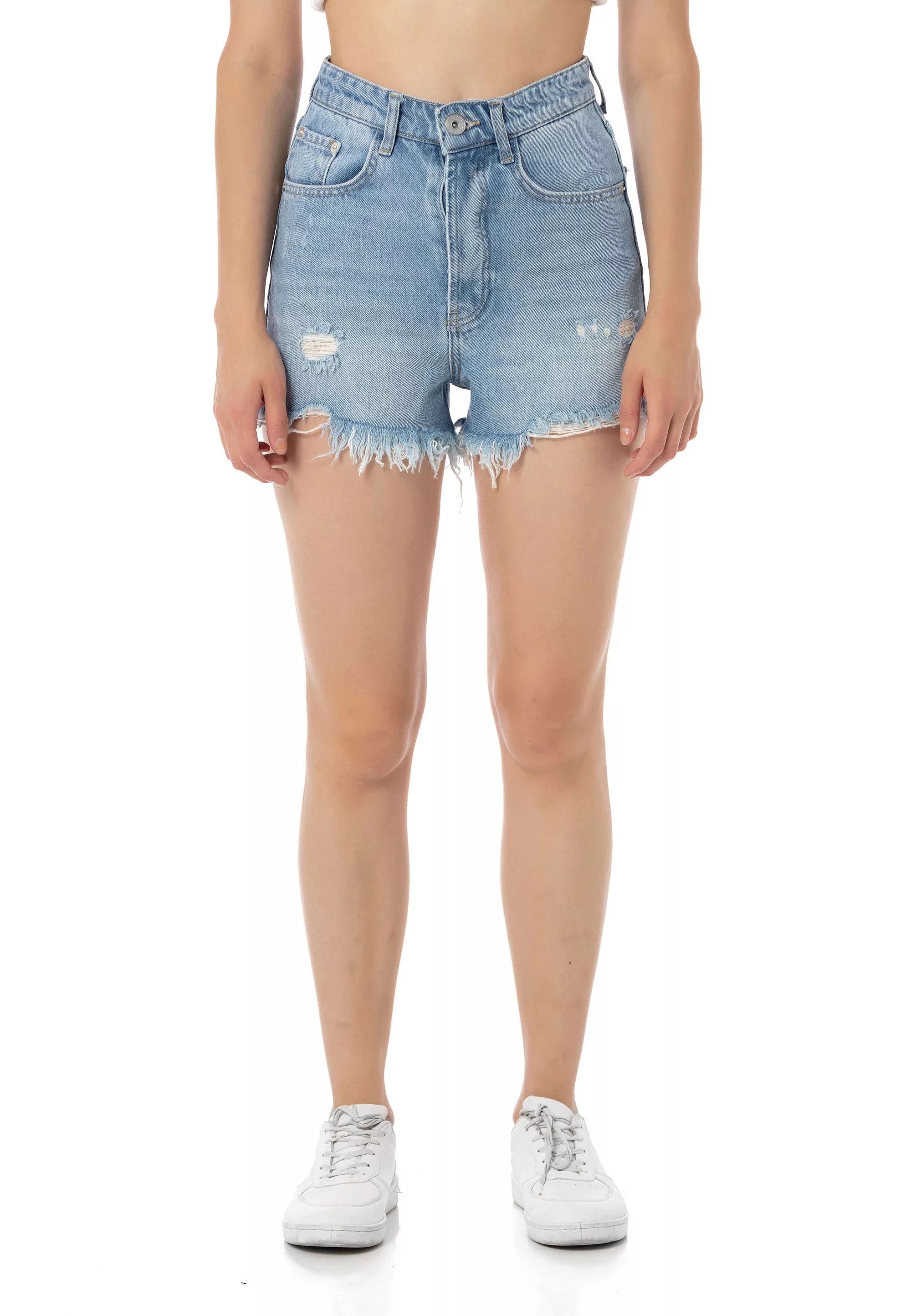 RedBridge Jeanshotpants Red Bridge Damen Jeans Shorts kurze Hose Frayed Hot günstig online kaufen