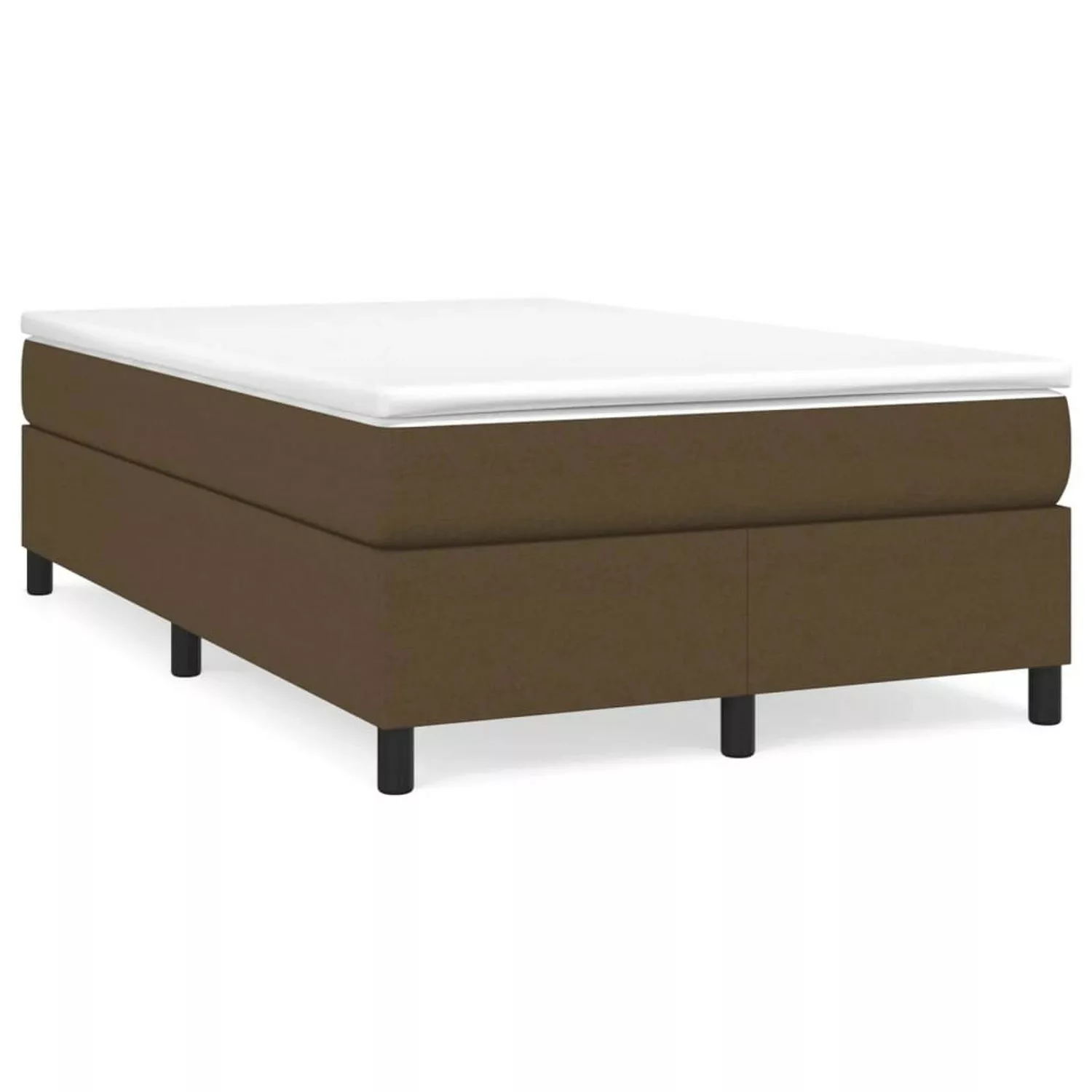 Vidaxl Boxspringbett Dunkelbraun 120x200 Cm Stoff günstig online kaufen