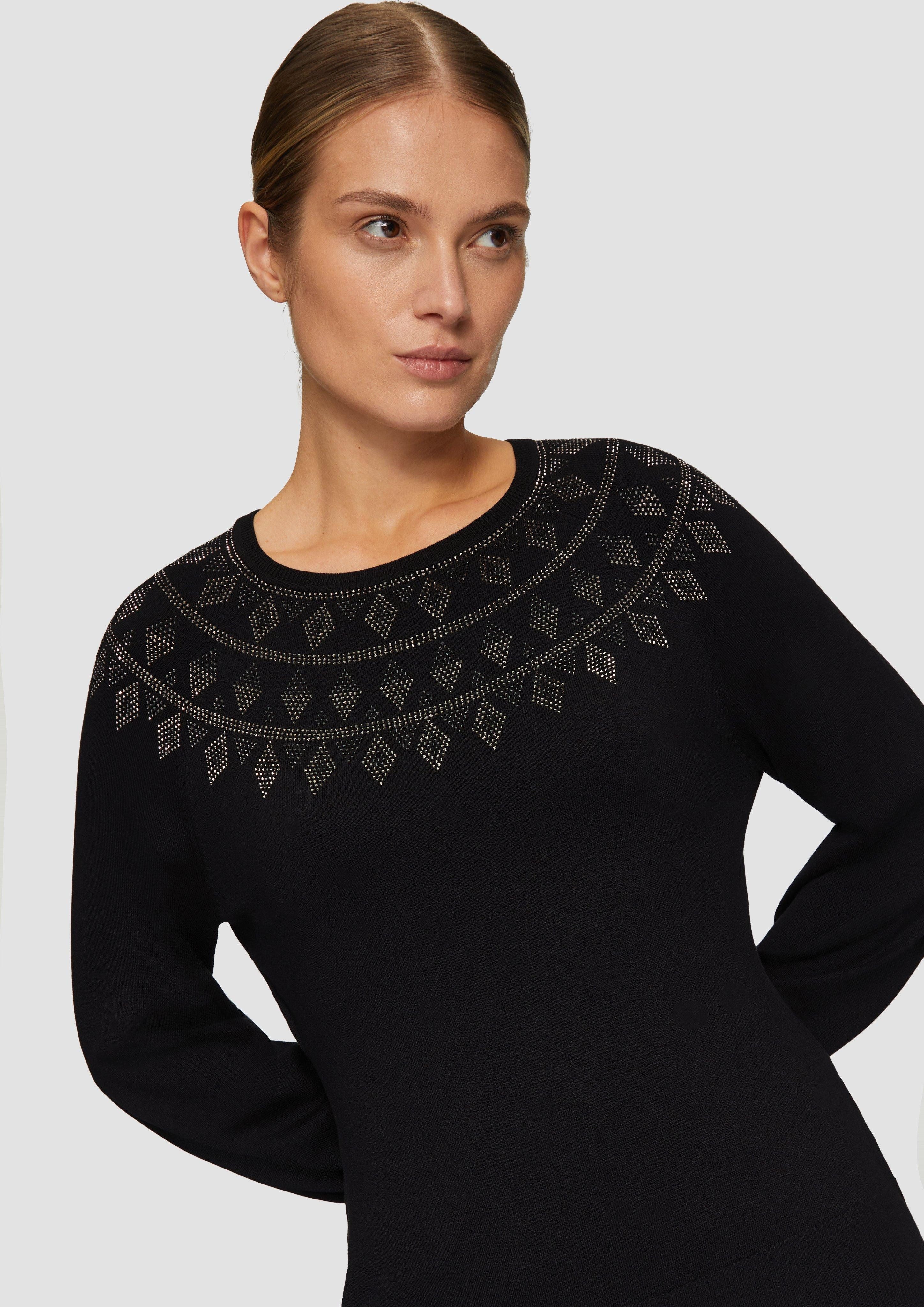 s.Oliver BLACK LABEL Strickpullover Feinstrickpullover mit günstig online kaufen