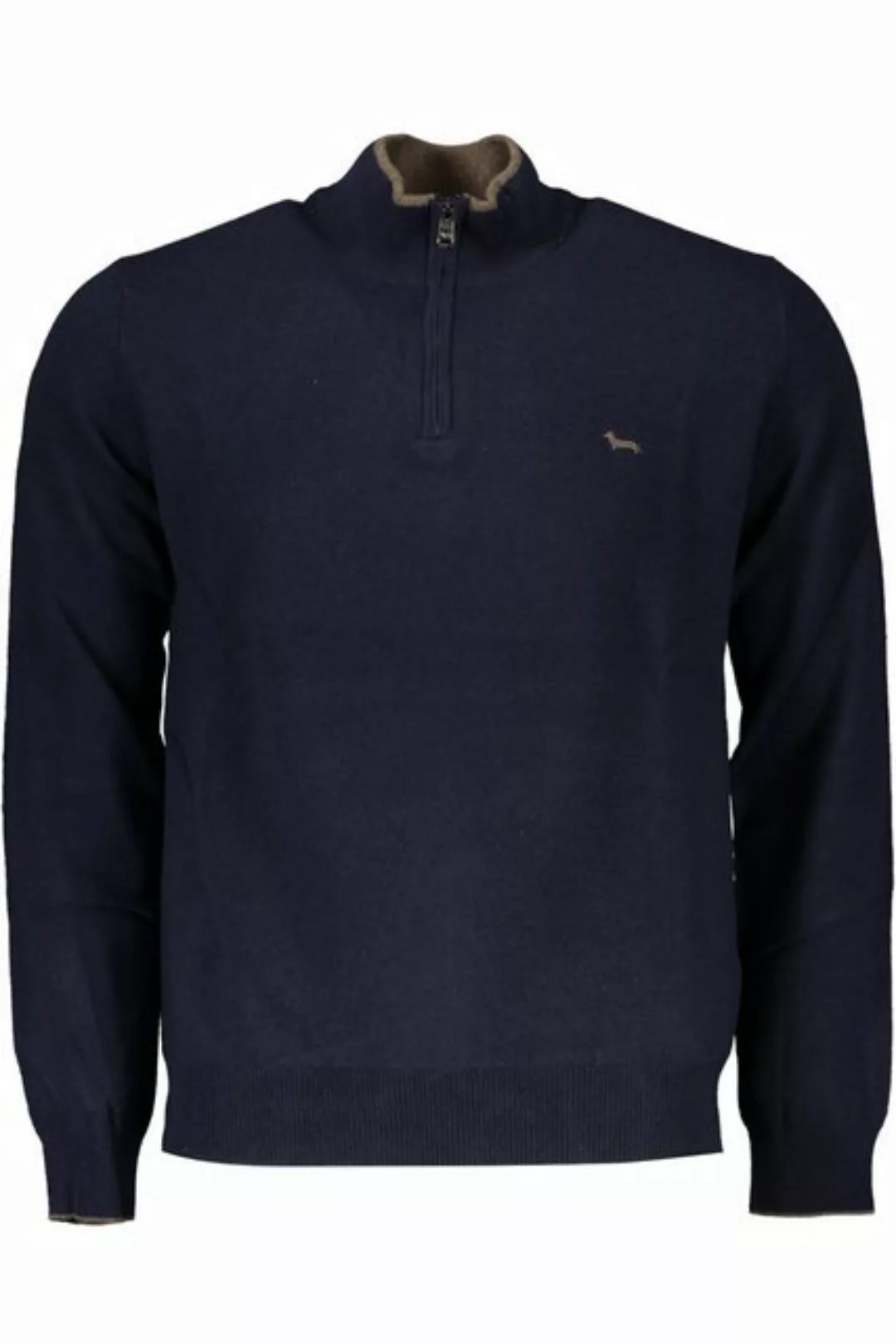 Harmont & Blaine Strickpullover Eleganter Herren-Pullover in Blau mit Zippe günstig online kaufen