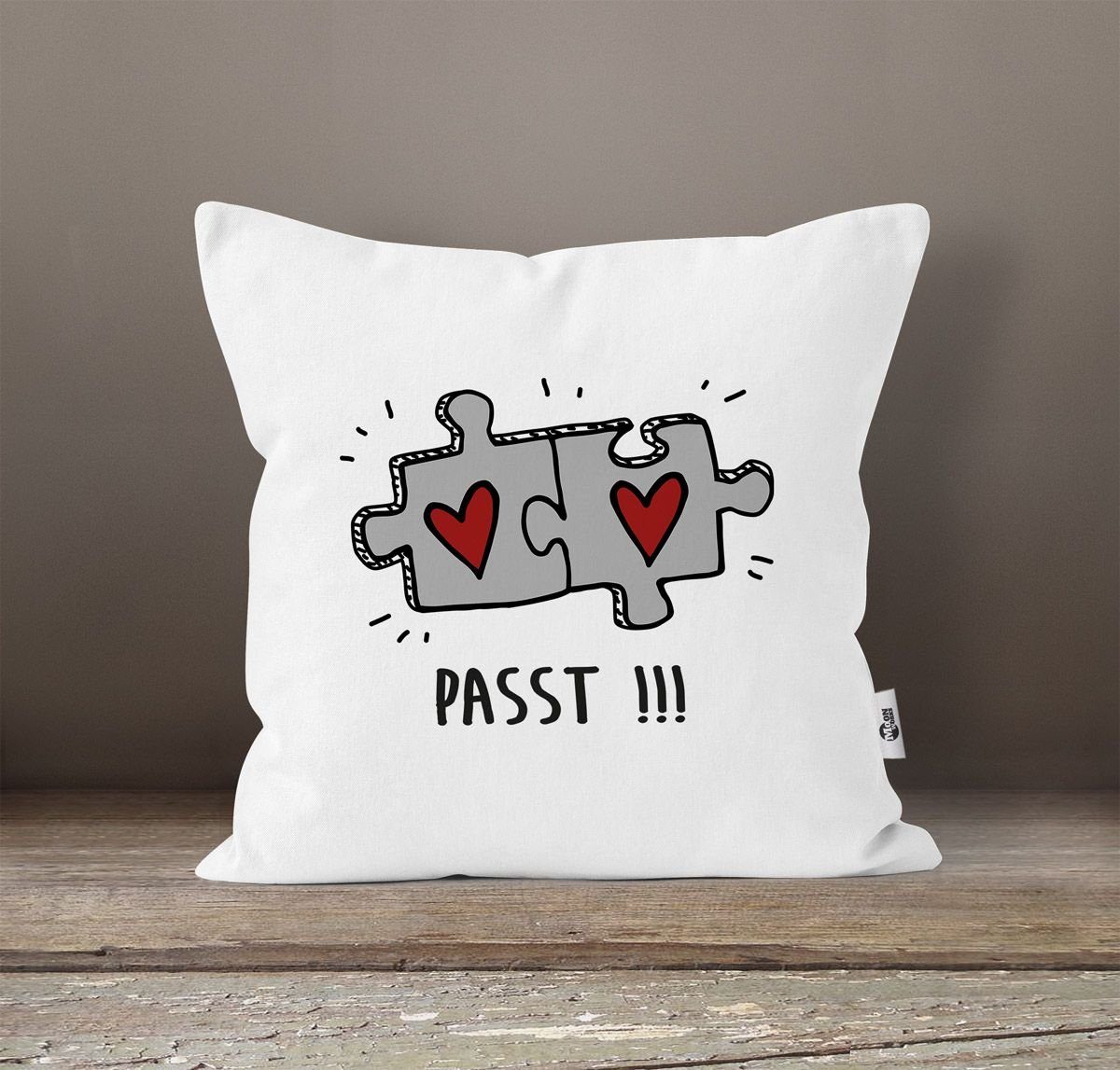 MoonWorks Dekokissen Kissenbezug Passt!!! 2 Puzzleteile günstig online kaufen