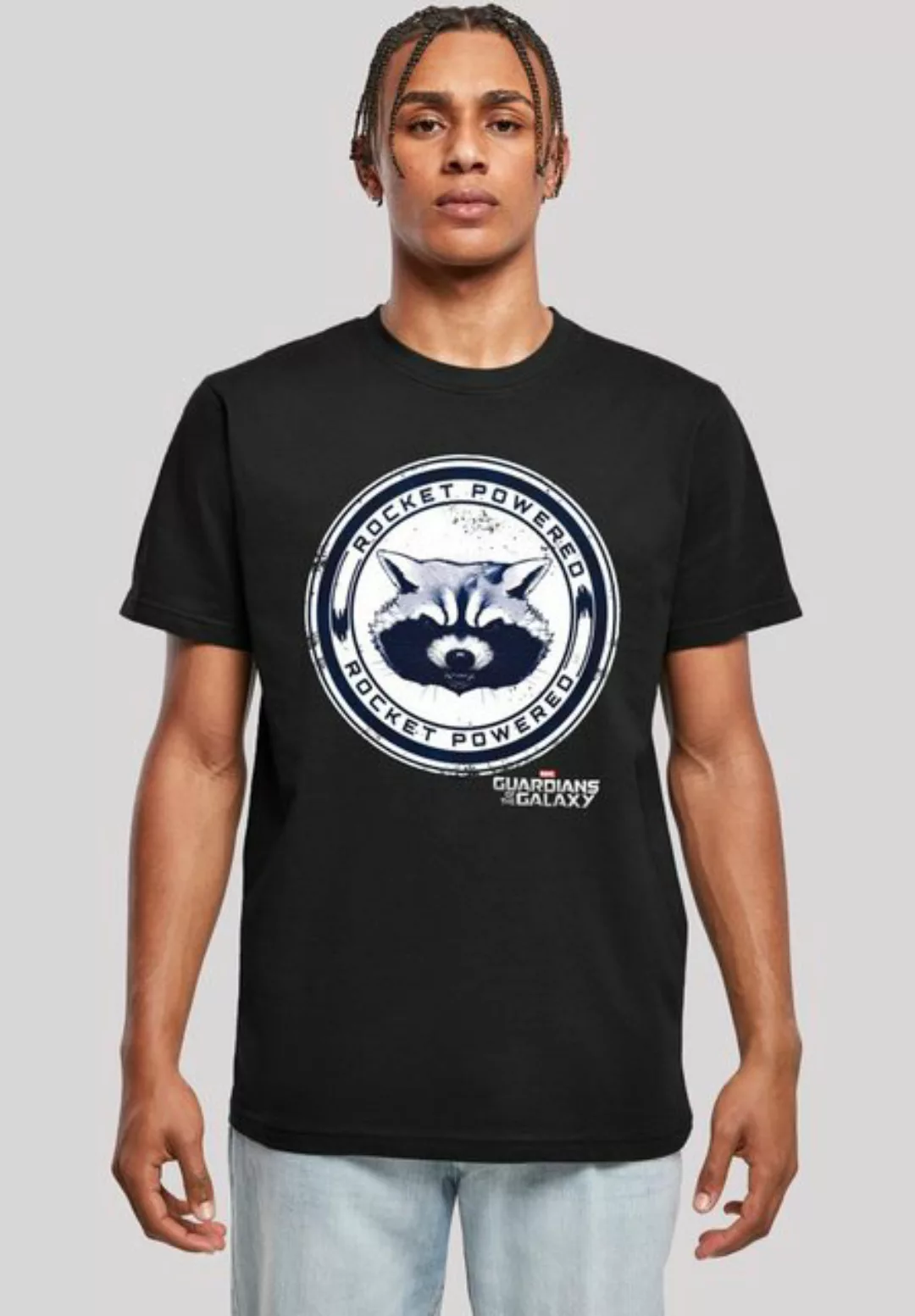 F4NT4STIC T-Shirt Marvel Guardians Of The Galaxy Rocket Powered Herren,Prem günstig online kaufen