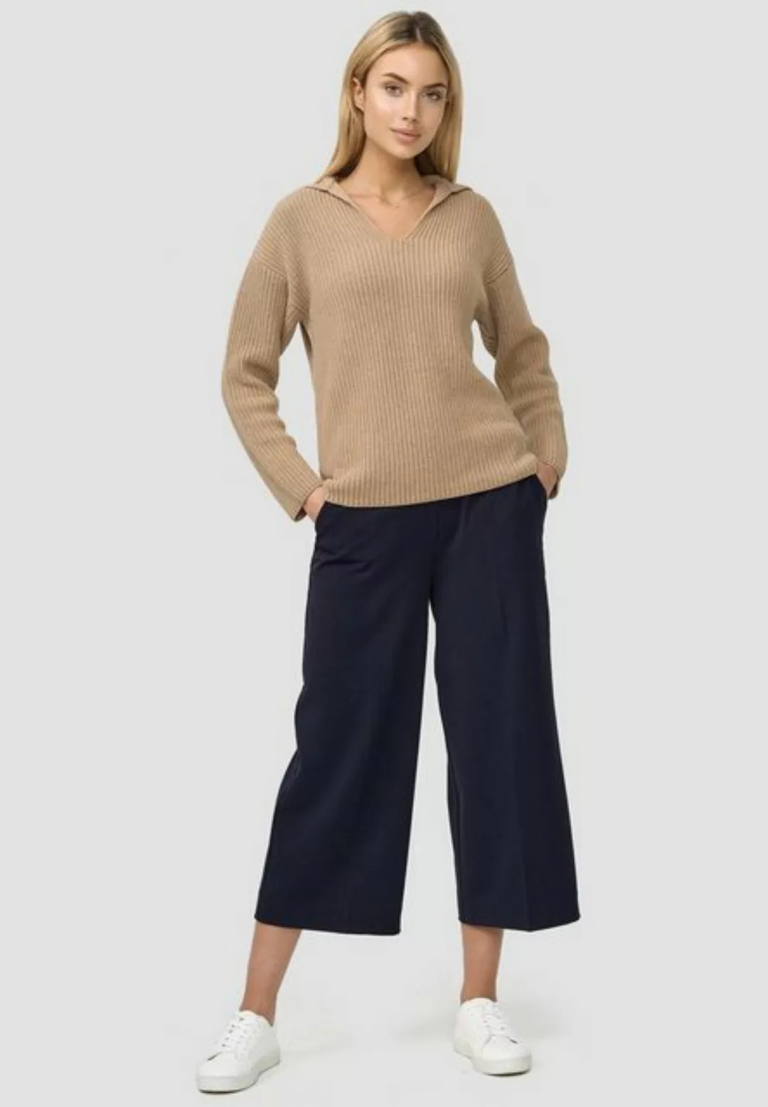 re.draft V-Ausschnitt-Pullover 'V-Neck Collar Sweater' günstig online kaufen