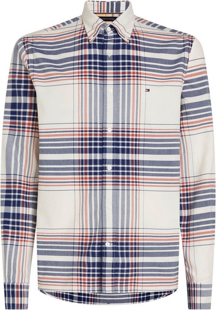 Tommy Hilfiger Langarmhemd XL OXFORD CHECK RF SHIRT mit großem Karomuster günstig online kaufen