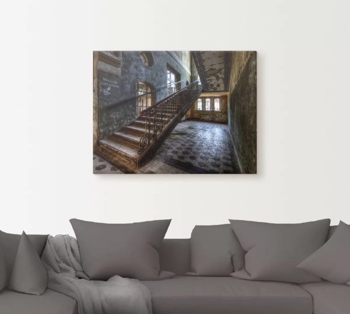 Artland Wandbild "Lost Place - Treppen", Architektonische Elemente, (1 St.) günstig online kaufen