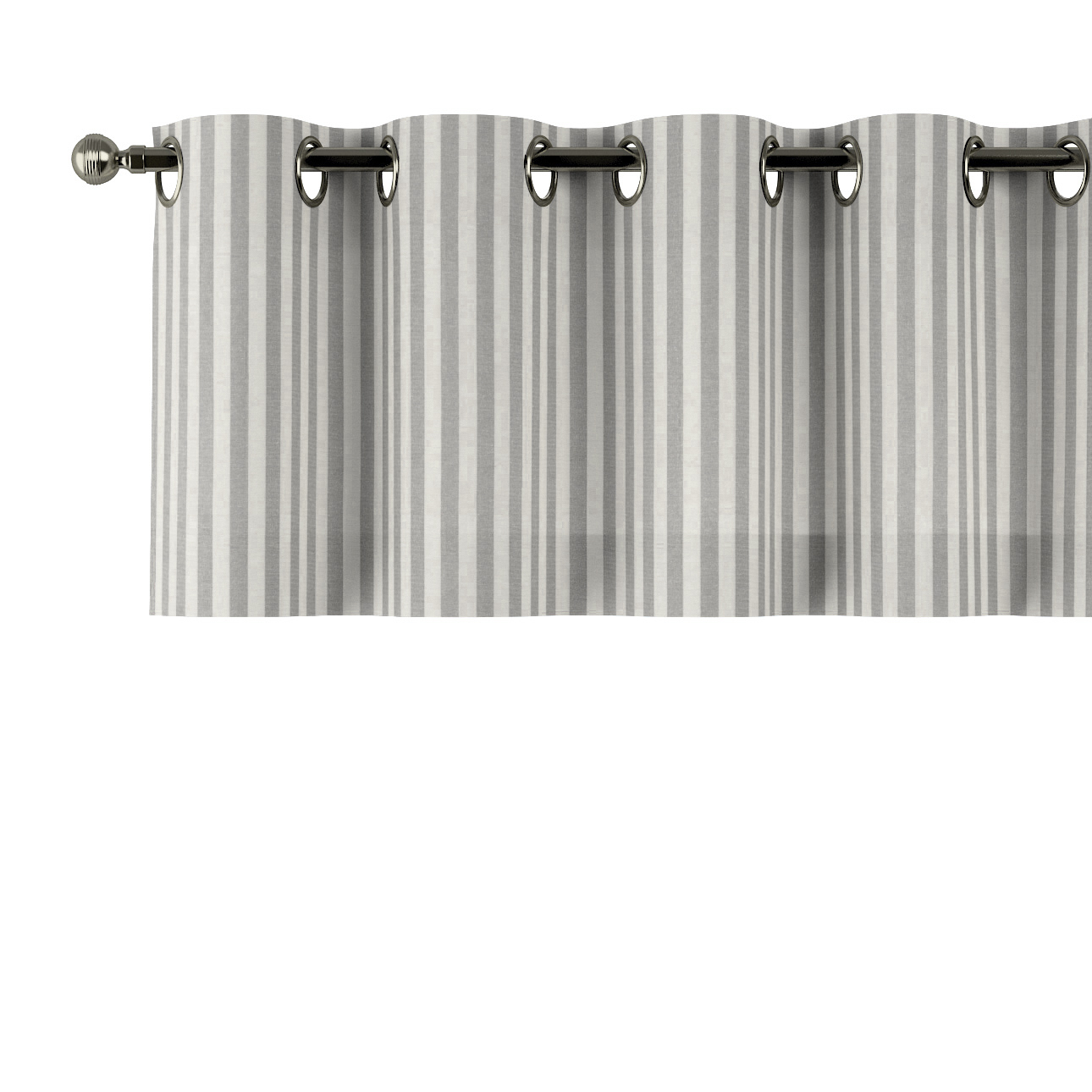 Kurzgardine mit Ösen, grau-ecru , 390 x 40 cm, Quadro (136-12) günstig online kaufen