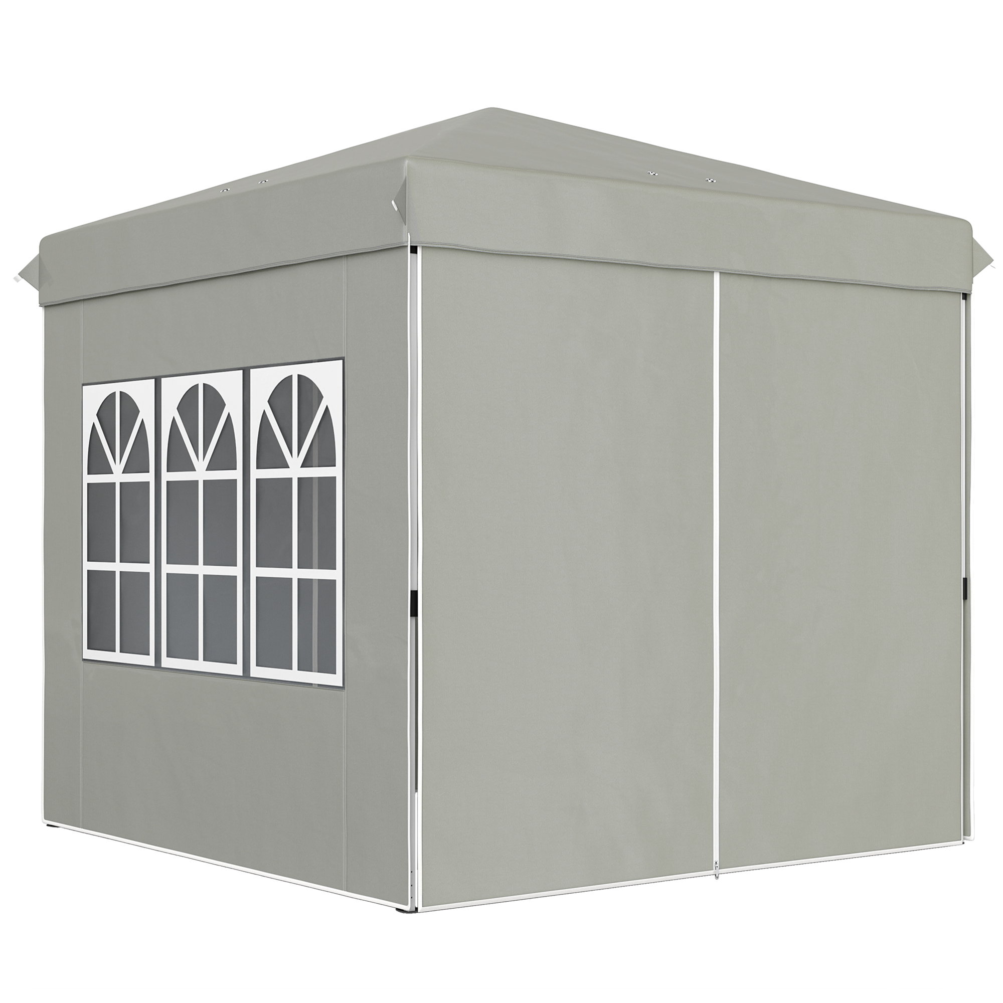 Outsunny Pavillon 2,5x2,5m, wasserabweisend Stabil Winterfest Pop-up Faltpa günstig online kaufen