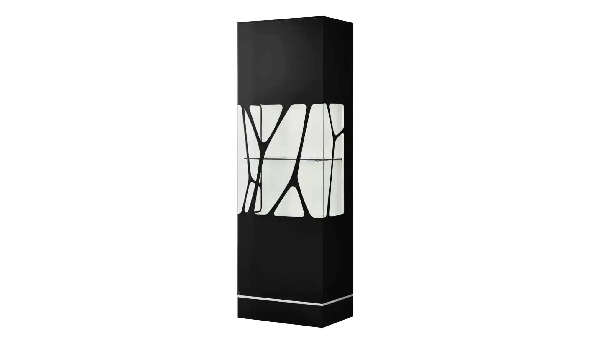 LEONARDO Vitrine  Cube ¦ schwarz ¦ Maße (cm): B: 63 H: 192 T: 42 Kommoden & günstig online kaufen