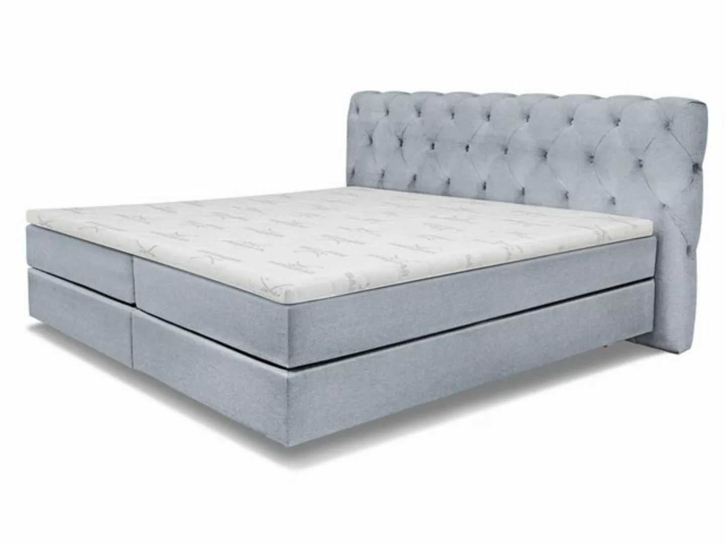 SANSIBAR Living Boxspringbett Boxspringbett SANSIBAR LANGEOOG blau Box-Spri günstig online kaufen