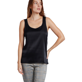 Admas  Tank Top Unifarbenes Tanktop Satin Lace günstig online kaufen